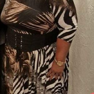 Long ladies leopard print dress